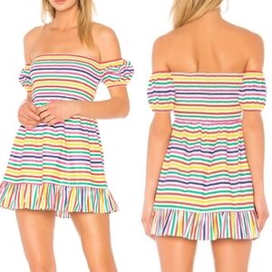 Lovers + Friends Tony mini dress in Rainbow size small